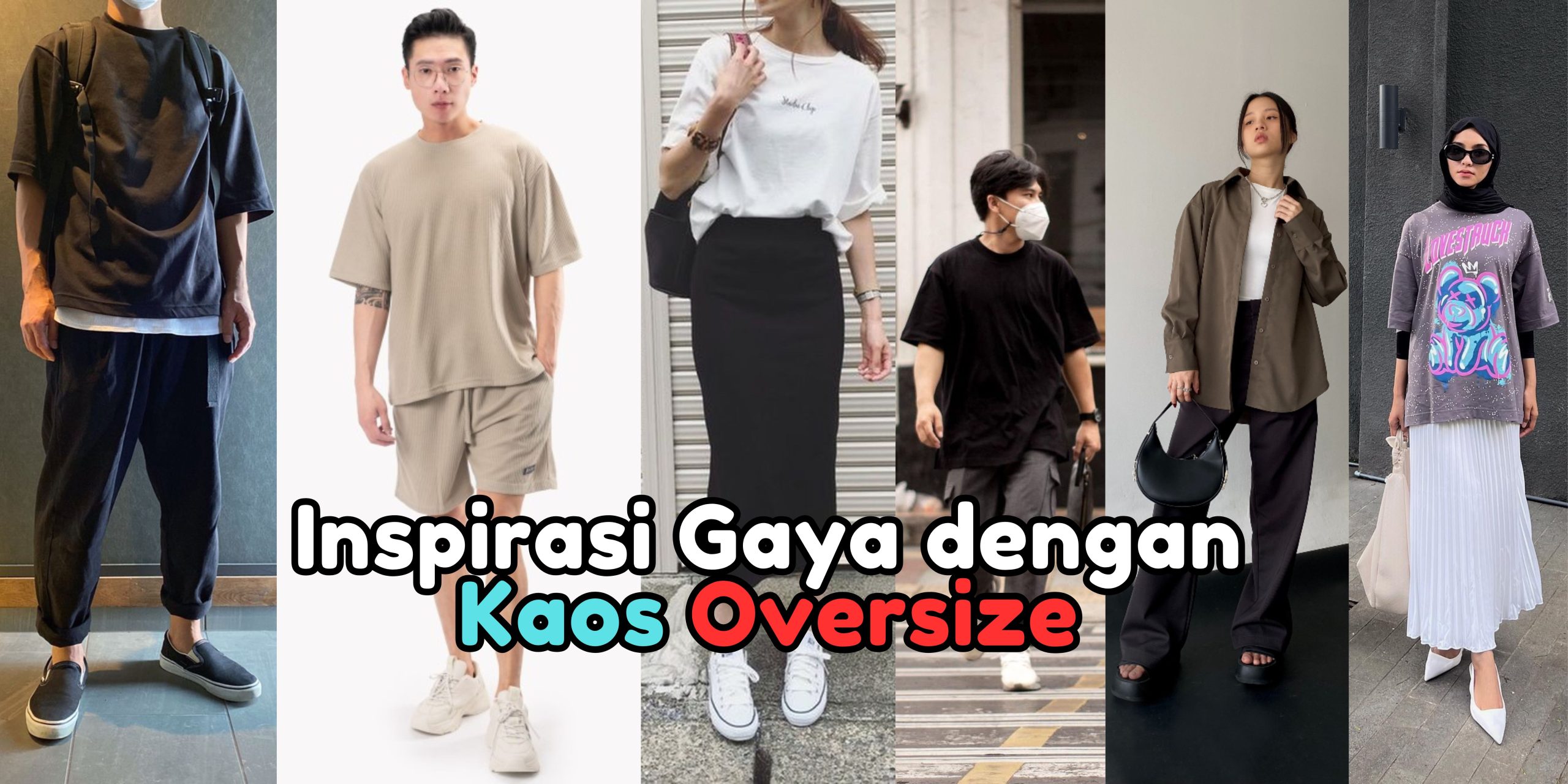 inspirasi kaos oversize